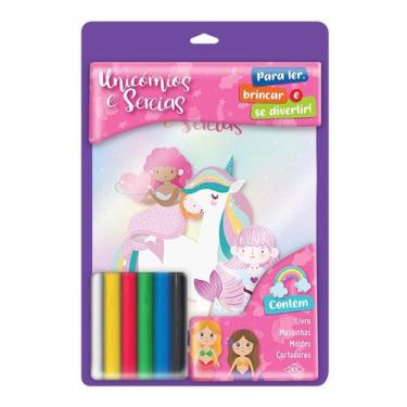 Imagem de Livro - Massinha divertida - Unicórnios e sereias - Blister
