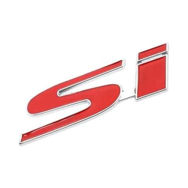 Imagem de Adesivo Para Grade Frontal Do Carro Honda SI, Emblema Para Porta-Malas