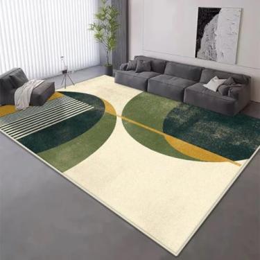 Imagem de Tapete geométrico para decoração de sala de estar, tapete curto de veludo antiderrapante, 200x300 cm, sofá de quarto, tapete dobrável (120x160 cm)/DT-5456-Flannel-5)