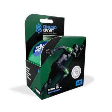 Imagem de Bandagem Elástica Adesiva KinesioSport 6m x 5cm, Verde