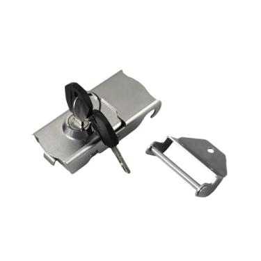Imagem de QccHieUs Acessórios para trava de porta-malas de motocicleta, peças faça você mesmo, fáceis de instalar, antirroubo, substituição direta, 11.8 Cm X 4.5 Cm X