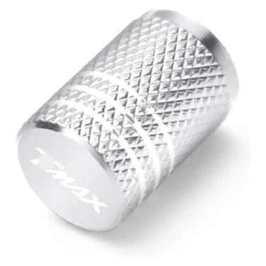 Imagem de Compatível com T-Max 500 TMAX 500 560 TMax 530 Acessórios de motocicleta Tampas de haste de válvula de pneu de roda CNC capas herméticas tampas à prova de poeira (1 peça prata)