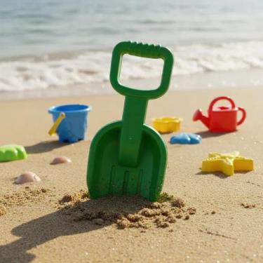 Imagem de Pá Gigante Praia Brinquedo Areia Diversão Infantil Cor Sortida - Mini 