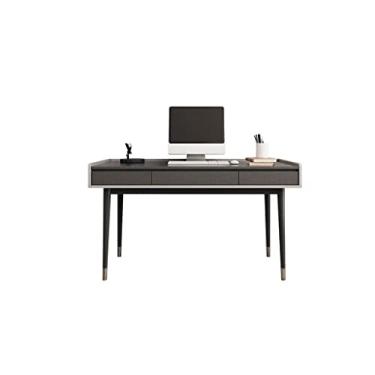 Imagem de 5sssallefaa Escrivaninha de computador, mesa de escrita, mesa de escritório em casa, mesa de estudo com gaveta de 91 a 106 cm para estações de trabalho em casa, escritório, mesa de jogos, mesa de