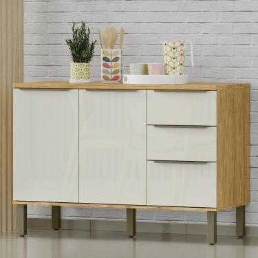 Imagem de Balcão De Cozinha Para Pia 120cm (sem Cuba) - Verace Marrocos-off White