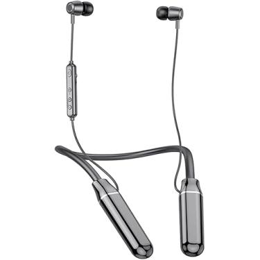 Imagem de Fones De Ouvido Bluetooth Com Fita Para O Pescoço Fone De Ouvido Esportivo Sem Fio, Fones De Ouvido Magnéticos, Fones De Ouvido Estéreo à Prova De Suor Ipx5 Com Cancelamento De, Black