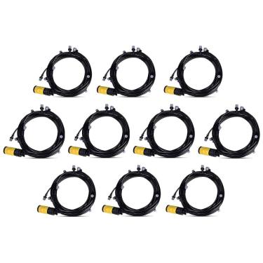 Imagem de Mangueira Climatizadora Kit 10 Uni Kit Sistema Irrigacao Portatil 10 Metros Jardim Quintal