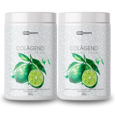 Imagem de Colágeno Hidrolisado 2 Potes Sabor Limão Pro Corps