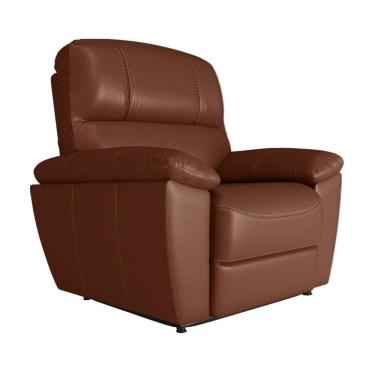 Imagem de Poltrona do Papai Reclinável Elétrica Armênia Power Touch Couro Conhaque - Gran Belo
