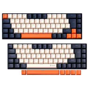 Imagem de Teclado Mecânico Gamer Cinza 60% Hot Swap Switch Bronw Red Marrom Vermelho ABNT2 USB Titorion TM003 (Switch Brown)
