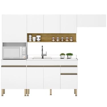 Imagem de Cozinha Modulada 4 Pecas Balcao Pia Line Supremo Cp Freijo Ktp Supremo Cp Freijo