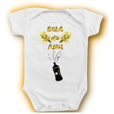 Imagem de Body Temático Bebê Feliz Ano Novo Nenê Festa Presente Roupa - Borizinh