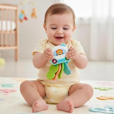 Imagem de Mordedor Chaveiro Carrinho de Atividades com Luz e Som - Buba