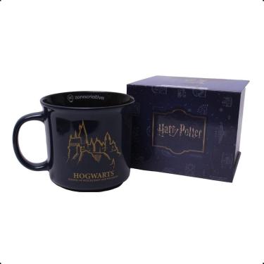 Imagem de Caneca Tom Hogwarts 350Ml Preta - Harry Potter Cerâmica