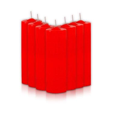 Imagem de Kit 7 Velas Votivas 7 Dias Vermelha 250g 100% Parafina