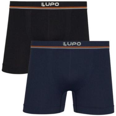 Imagem de Kit 2 Cuecas Boxer Masculina Lupo Microfibra Seamless Dry Sem Costura 