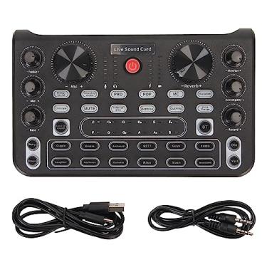 Imagem de Estink Placa de Som Ao Mesa de Mixagem de Som Mixer Com 8 Efeitos Sonoros 16 Redução de Ruído Ambiente para Karaokê Transmissão DJ Podcast