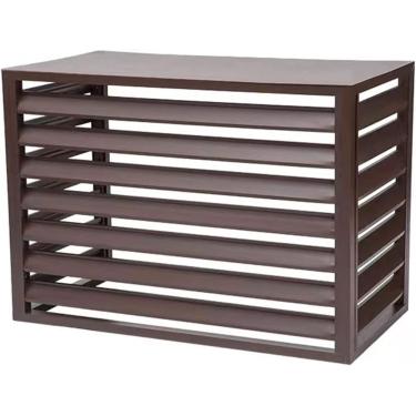 Imagem de Capa Para Ar Condicionado Para Exterior, Cerca Para Esconder O Ar Condicionado, Para Unidades Externas, Capa De Alumínio Para Ar Condicionado E Bomba, Brown Flat Roof, 100 * 50 * 70cm/40 * 20 * 28in