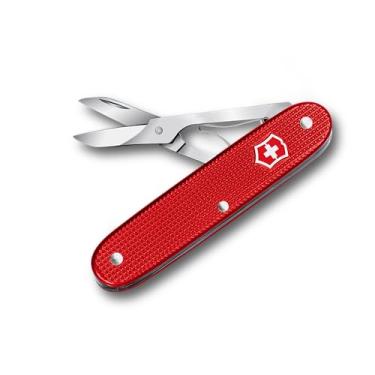 Imagem de Victorinox Ferramenta de bolso Companion X Alox com tesoura de precisão, ferramenta de função única, compacta, leve, feita na Suíça - Vermelho