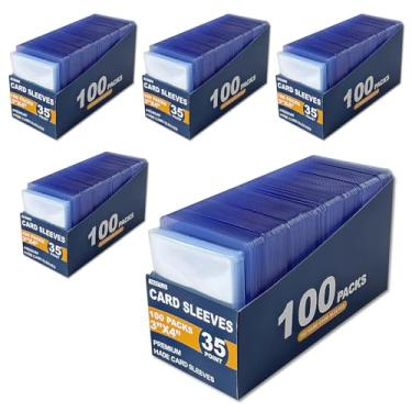 Imagem de Nixitlo 1000 Top Loaders for Cards for Baseball, Football, MTG Cards, Ultra-Clear Protectors for Trading Collectibles (500 Hard Sleeves+500 Soft Sleeves)