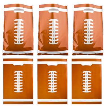 Imagem de AEOKJOSI 30 peças de plástico para lembrancinhas de festa de futebol – Práticas sacolas de brindes com armazenamento de doces, bolsa de presente de festa para aniversário de meninas e meninos, festas