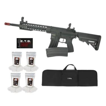 Imagem de Rifle Airsoft Ar15 Neptune Full Metal 10 Gatilho Et Kit4