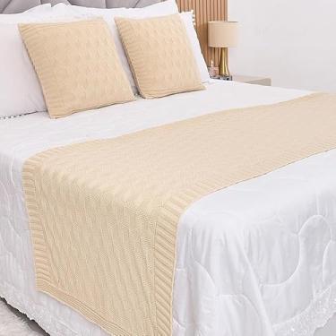 Imagem de Manta Tricot Cama Casal 3d - Somente a Peseira(Areia,King)
