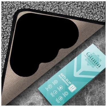 Imagem de Gtuun Pegadores antiderrapantes para carpete, adesivo de dupla face mantém os cantos planos, almofadas de fita de carpete reutilizáveis e laváveis, fita de tapete para pisos e azulejos de madeira, 12