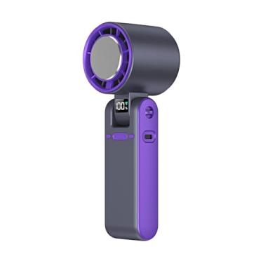 Imagem de Ventilador de Pescoço Plegável Portátil com Pacote Gelo Refrigeração Uso Duplo High-Turbo para Alivio do Calor no Verão Sopro Longo Sem Aperto