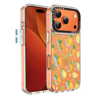 Imagem de GuardCrew Capa para iPhone 17 Pro, [proteção contra quedas de grau militar de 3,5 m à prova de colisão] [antiamarelamento e anti-descasca] Capa de telefone fina transparente à prova de choque TPU para