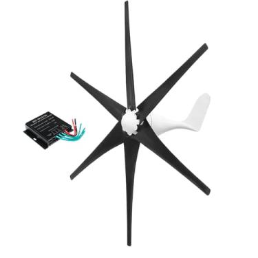 Imagem de AISINILALAO Kit de Gerador Eólico de Alta Potência 5000W 12V 24V 48V com Turbina Eólica de 6 Pás e Controlador MPPT, Gerador de Energia Eólica para Sistema Híbrido Solar e Eólico,220v