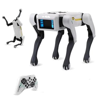 Imagem de Mini Robô Cão Inteligente com Controle Remoto, Programação por App e Acrobacias, Quadrúpede Mecânico AI com Interação por Voz.