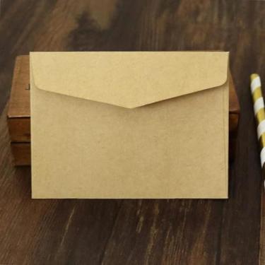 Imagem de 10 peças de papel kraft estilo ocidental nº 3 envelope cartão postal cartão de agradecimento saco envelope de armazenamento adequado para várias ocasiões
