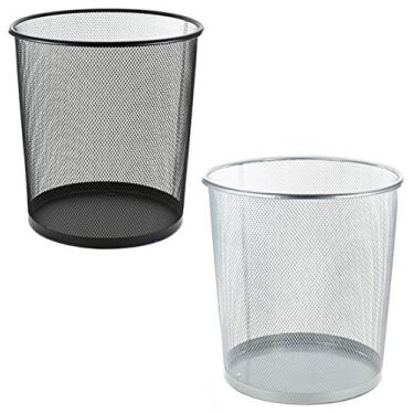 Imagem de Lixeira Aramada, para Escritório, 15 Litros, Preta, Rio de Ouro