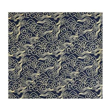 Imagem de 1 Peça Tecido Algodão Estampado Estilo Quimono, 50/100/200x145cm (por Metro) - Estampas Vibrantes Para Confecção De Quimonos, Almofadas, Vestidos E Projetos Artesanais(Style 1,50X145cm)