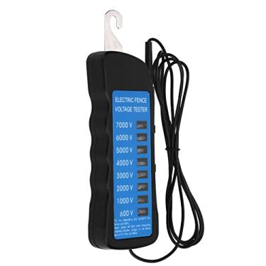 Imagem de FTVOGUE Testador de Cerca Elétrica 7000V, Detecção de Tensão Multifio Portátil Com Luzes de Néon, Ampla Faixa de Tensão, Material de Cobre ABS, à Prova d'água, para Gabinetes de Gado, Casa Ideal