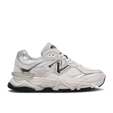 Imagem de New Balance 9060 Tênis feminino, Branco/Preto/Prata Metálica, 35