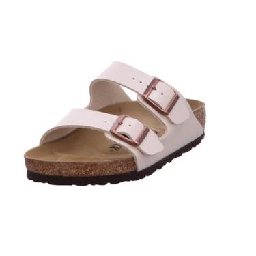 Imagem de Sandália de couro unissex Birkenstock Arizona, Graceful Pearl White, 9-9.5 Narrow Women/7-7.5 Narrow Men