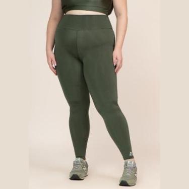 Imagem de Calça Legging Cirre Brilhante Trilobal Academia Liso-Feminino