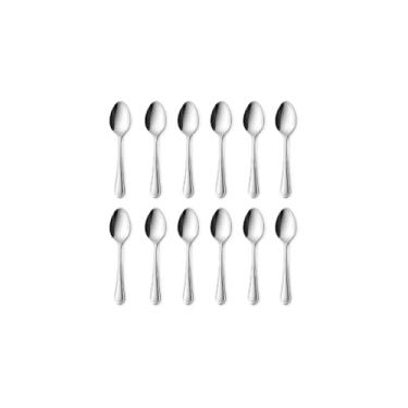 Imagem de Kit 12 Colheres de Chá Beta, Aço Inox, 13cm, Acabamento Polido, Resistente à Ferrugem, 295g