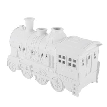 Imagem de EBTOOLS 300ML 8W Umidificador Em Formato Trem Com Luz Noturna, Pulverização Dupla, Luz Azul Quente e Fria, Baixo Ruído, Difusor De Óleos Essenciais, Umidificador De Névoa Fria (WHITE)