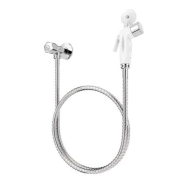 Imagem de Ducha Higiênica Pop Branco Banheiro Chuveiro Blukit 1,20mt, Branco