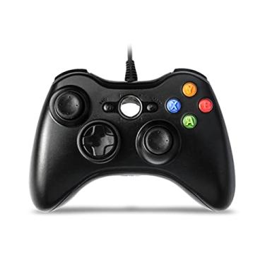 Imagem de Akozon Controlador de Gamepad Com Fio para 360, Joystick de Vibração Universal para Jogos Em PC, e P3 - Design Ergonômico, Funcionalidade Plug and Play