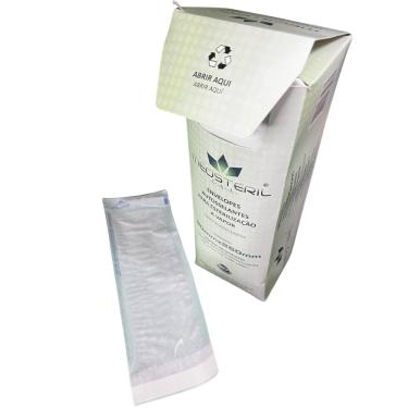 Imagem de 200 Envelopes 90x260mm Autosselantes Medsteril - Papel Grau Cirúrgico p/ Esterilização