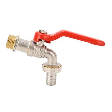 Imagem de aqxreight Mangueira Com Rosca Macho Bibb G1/2in Entrada G3/4in Saída Latão Anticorrosão Boa Vedação Válvula de água para Máquina de Lavar para Mangueiras OD água de Latão G1/2in Acessórios Entrada