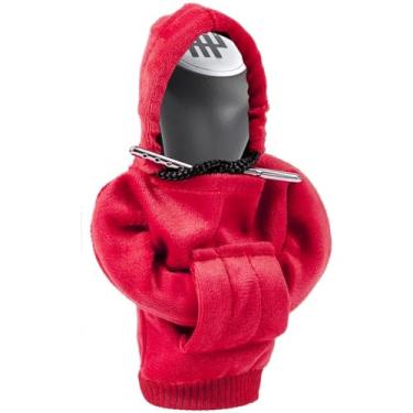 Imagem de ALUPEE Capa de mudança de marchas para trailer, moletom com capuz moderno, botão de mudança de veículo, mini moletom com capuz para trailer, interior automotivo, gadgets fofos presentes para viagens