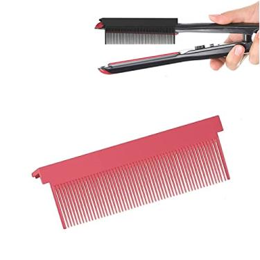Imagem de Acessório de pente para alisamento de cabelo, pente para alisamento de barbeiro, acessório para escovas de pente para alisamento de cabelo para chapinha (Color : Red)
