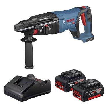 Imagem de Martelo Perfurador 18V Carregador E 2 Bat. Gbh 18V-26D Bosch