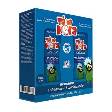 Imagem de Shampoo e Condicionador Infantil Tá Na Hora Cachinhos Definidos e Sem Frizz 350ml cada