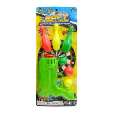 Imagem de Pistola De Brinquedo Com Cones e Bolinhas Sortido Domni